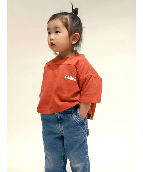 Ungrid（アングリッド）の「Kids バックナンバリングロゴTee（Tシャツ/カットソー・キッズ・オフホワイト/オレンジ/ブルー・100/120）」の15枚目の写真