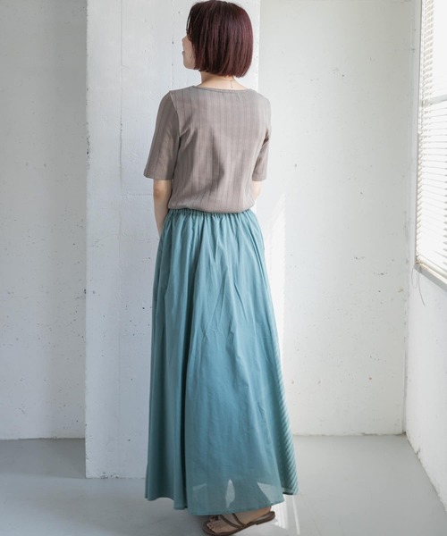 URBAN RESEARCH Sonny Label（アーバンリサーチサニーレーベル）の「【WEB限定】汗ジミ防止UV5分袖Tシャツ（Tシャツ/カットソー・レディース・ベージュ系その他/ホワイト系その他/グリーン/ブラック・FREE）」の14枚目の写真