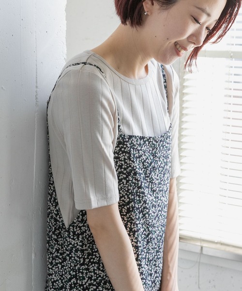 URBAN RESEARCH Sonny Label（アーバンリサーチサニーレーベル）の「【WEB限定】汗ジミ防止UV5分袖Tシャツ（Tシャツ/カットソー・レディース・ベージュ系その他/ホワイト系その他/グリーン/ブラック・FREE）」の15枚目の写真