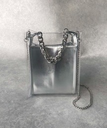 AS KNOW AS PINKY | ダブルチェーンクリアバッグ(ショルダーバッグ)