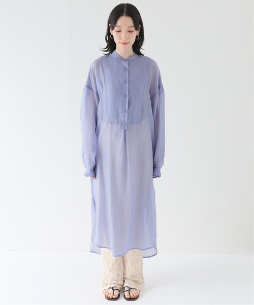 JOINT WORKS（ジョイントワークス）の「J-シアーブザムシャツワンピース（シャツワンピース・レディース・オレンジ/チャコールグレー/ダークパープル・FREE）」の10枚目の写真