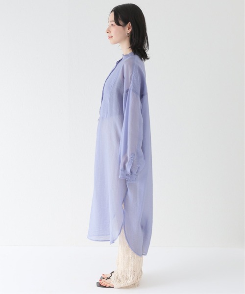 JOINT WORKS（ジョイントワークス）の「J-シアーブザムシャツワンピース（シャツワンピース・レディース・オレンジ/チャコールグレー/ダークパープル・FREE）」の11枚目の写真