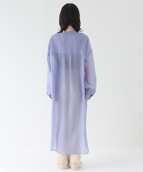 JOINT WORKS（ジョイントワークス）の「J-シアーブザムシャツワンピース（シャツワンピース・レディース・オレンジ/チャコールグレー/ダークパープル・FREE）」の12枚目の写真