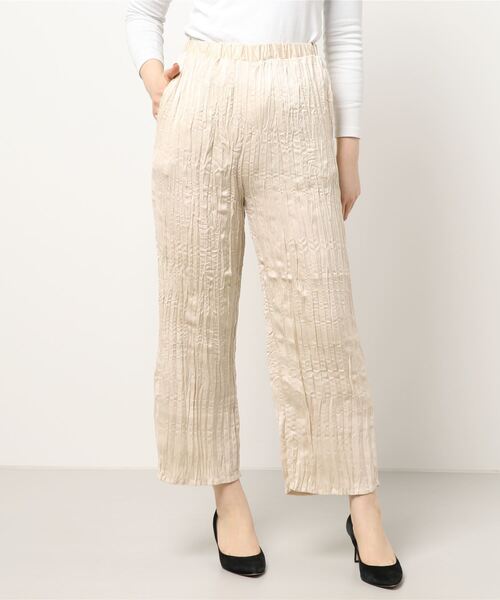 ehka sopo（エヘカソポ）の「ワッシャープリーツパンツ（その他パンツ・レディース・キナリ/グレー/ミント・ﾌﾘ-）」の6枚目の写真