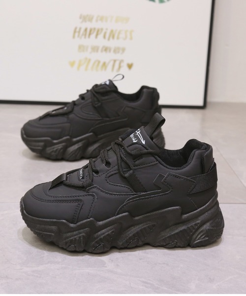 Shoes in Closet(シューズインクローゼット)の「軽量厚底 ボリュームソール レースアップスニーカー 07(スニーカー・レディース・ベージュ/ホワイト/ブラック・M/L/S/LL/3L/XS)」の19枚目の写真