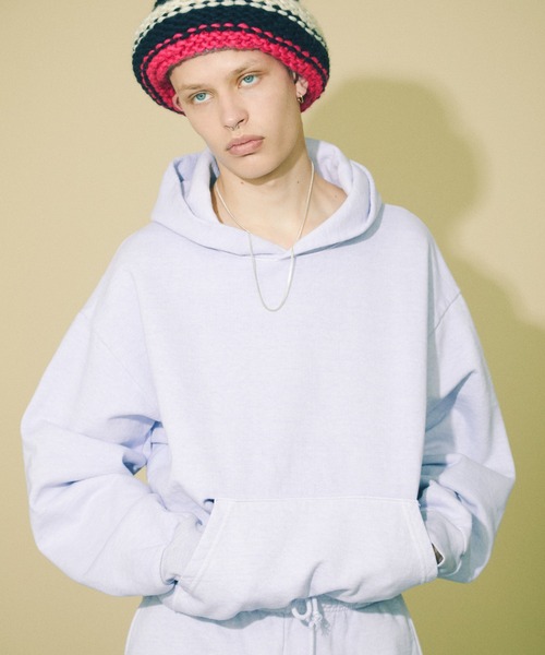 bal（バル）の「【2021秋冬】PIGMENT DYE HOODIE SWEAT（パーカー・レディース・ライトパープル/ミント/チャコール・MEDIUM/LARGE/X-LARGE）」の3枚目の写真