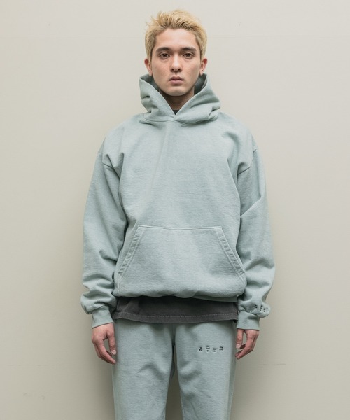 bal（バル）の「【2021秋冬】PIGMENT DYE HOODIE SWEAT（パーカー・レディース・ライトパープル/ミント/チャコール・MEDIUM/LARGE/X-LARGE）」の2枚目の写真