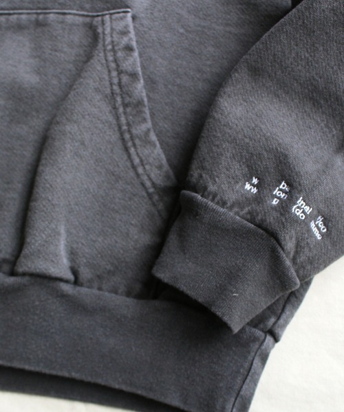 bal（バル）の「【2021秋冬】PIGMENT DYE HOODIE SWEAT（パーカー・レディース・ライトパープル/ミント/チャコール・MEDIUM/LARGE/X-LARGE）」の11枚目の写真