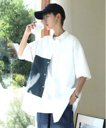 EFFECTION（エフェクション）の「【neos -addictive design-】ビッグシルエット アート フォト プリント ハーフスリーブ シャツ（シャツ/ブラウス）」