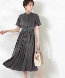 N.（N. Natural Beauty Basic） | 【S Size Line】◆半袖プリーツシャツワンピース(シャツワンピース)