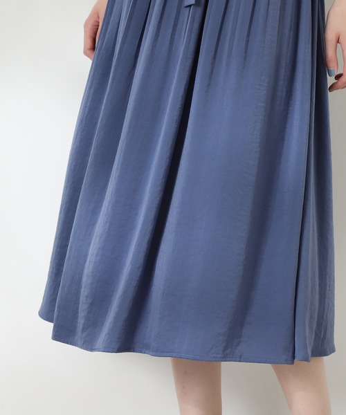 N.(N. Natural Beauty Basic)(エヌエヌナチュラルビューティーベーシック)の「【S Size Line】◆半袖プリーツシャツワンピース(シャツワンピース・レディース・グレー/ブルー/ピンク・SMALL/MEDIUM)」の9枚目の写真