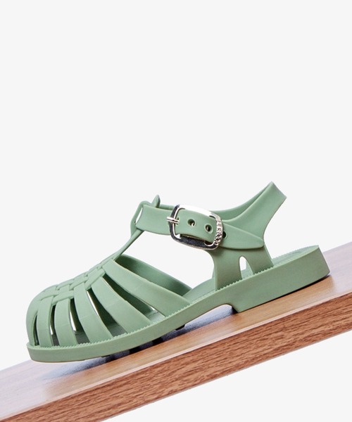 aimoha（アイモハ）の「編み風 編みメッシュネックベルトフラットサンダル（サンダル・キッズ・ブラウン/グリーン/ネイビー/ピンク・14/15 /18/17/16/19）」の8枚目の写真