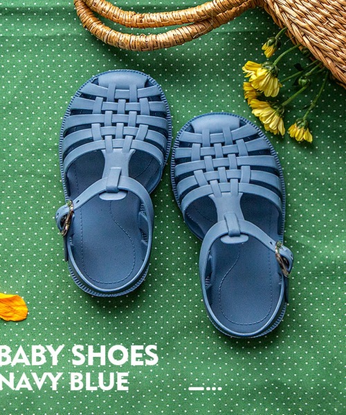 aimoha（アイモハ）の「編み風 編みメッシュネックベルトフラットサンダル（サンダル・キッズ・ブラウン/グリーン/ネイビー/ピンク・14/15 /18/17/16/19）」の14枚目の写真