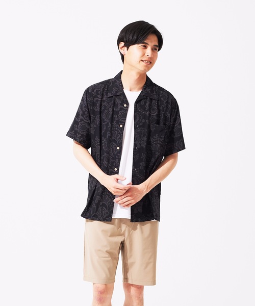 LB/S （エルビーエス）の「接触冷感 レーヨン総柄プリント　オープンカラー（開襟）　シャツ（シャツ/ブラウス・メンズ・その他2/その他7/その他3/その他6/その他1/その他5/その他4・X-LARGE/XX-LARGE/MEDIUM/LARGE）」の2枚目の写真