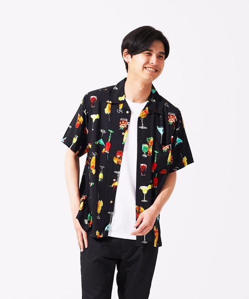 LB/S （エルビーエス）の「接触冷感 レーヨン総柄プリント　オープンカラー（開襟）　シャツ（シャツ/ブラウス・メンズ・その他2/その他7/その他3/その他6/その他1/その他5/その他4・X-LARGE/XX-LARGE/MEDIUM/LARGE）」の4枚目の写真