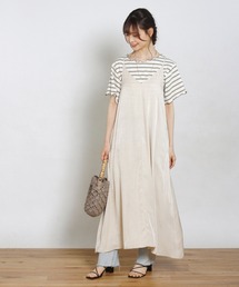 Crisp yours | サテンロングキャミワンピース(ワンピース)