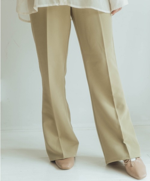 nemne store（ネンネストア）の「のんびり過ごすフレアカラーパンツ（スラックス・レディース・オレンジ/ブルー/ライトグリーン/アイボリー/マスタード・SMALL/MEDIUM）」の11枚目の写真