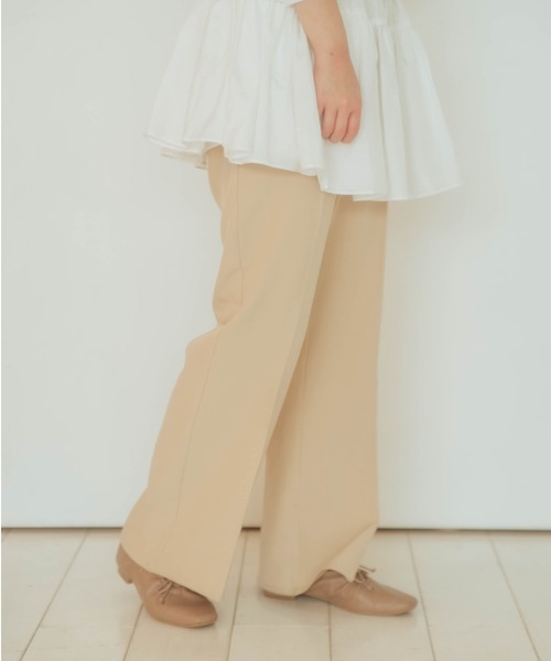 nemne store（ネンネストア）の「のんびり過ごすフレアカラーパンツ（スラックス・レディース・オレンジ/ブルー/ライトグリーン/アイボリー/マスタード・SMALL/MEDIUM）」の19枚目の写真