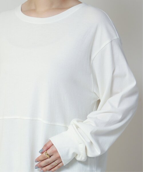 MJUKA.（ミューカ）の「ロングシャツテールプルオーバー（Tシャツ/カットソー・レディース・グレー/オフホワイト・FREE）」の15枚目の写真