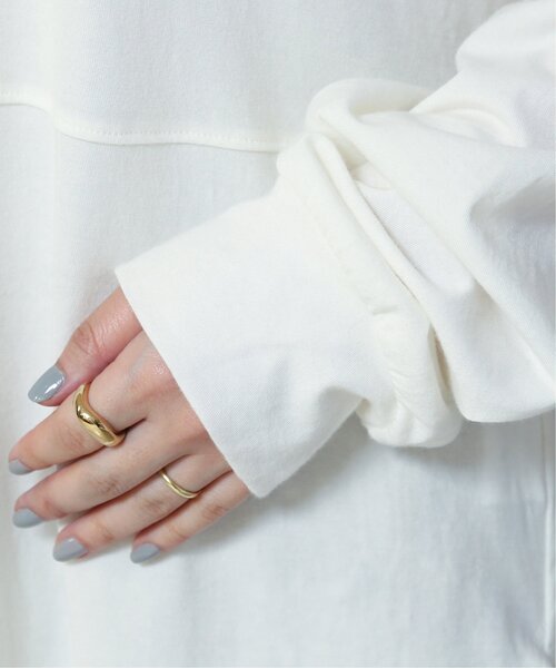 MJUKA.（ミューカ）の「ロングシャツテールプルオーバー（Tシャツ/カットソー・レディース・グレー/オフホワイト・FREE）」の16枚目の写真