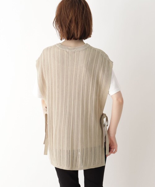 DRESKIP（ドレスキップ）の「◆【2点セット】ニットベスト×Tシャツ（その他トップス・レディース・ライトグレー/ブラック/カーキ/サンドベージュ・01/02/03/04）」の11枚目の写真