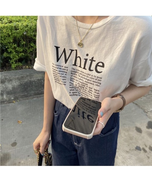 MAISON BREEZE（メゾンブリーズ）の「【MAISON BREEZE】カラーボディロゴ Ｔシャツ SCCH14（Tシャツ/カットソー・レディース・グリーン/ホワイト/イエロー・FREE）」の20枚目の写真