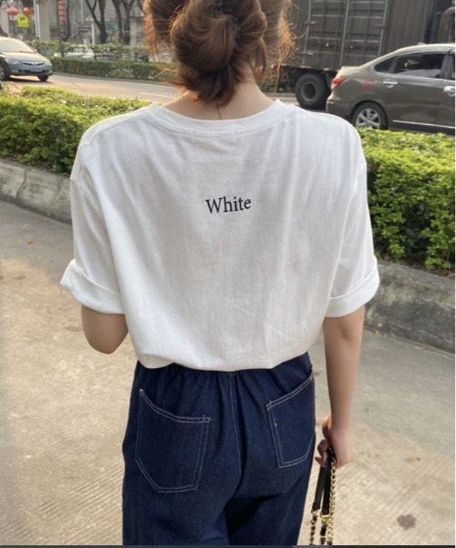 MAISON BREEZE（メゾンブリーズ）の「【MAISON BREEZE】カラーボディロゴ Ｔシャツ SCCH14（Tシャツ/カットソー・レディース・グリーン/ホワイト/イエロー・FREE）」の22枚目の写真