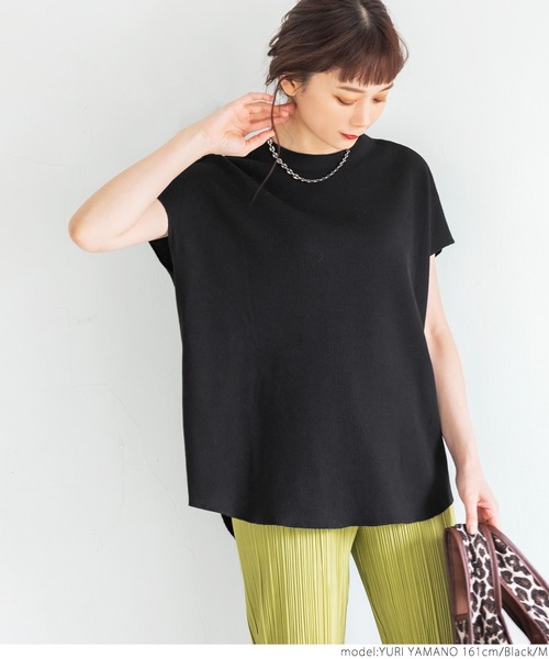 coca(coca)(コカ)の「前後2WAYラフワッフルボタントップス(Tシャツ/カットソー・レディース・チャコールグレー/ブラック・M/L)」の10枚目の写真