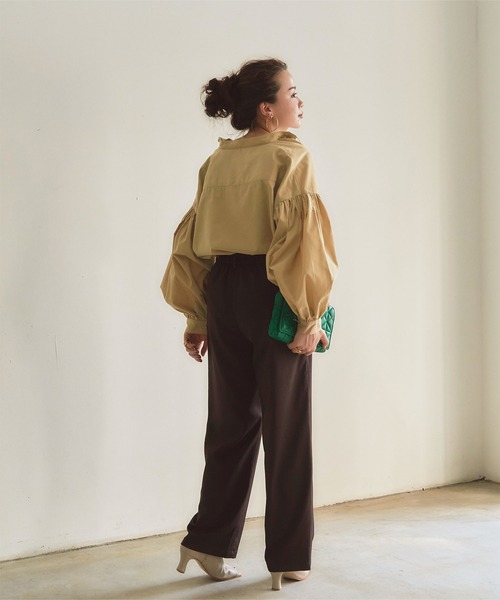 titivate(ティティベイト)の「ボリュームスリーブカフタンシャツブラウス(シャツ/ブラウス・レディース・ピンク/ベージュ/ブラック/ブルー・M/S)」の20枚目の写真