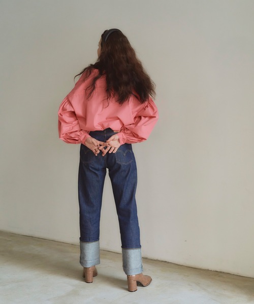 titivate(ティティベイト)の「ボリュームスリーブカフタンシャツブラウス(シャツ/ブラウス・レディース・ピンク/ベージュ/ブラック/ブルー・M/S)」の13枚目の写真