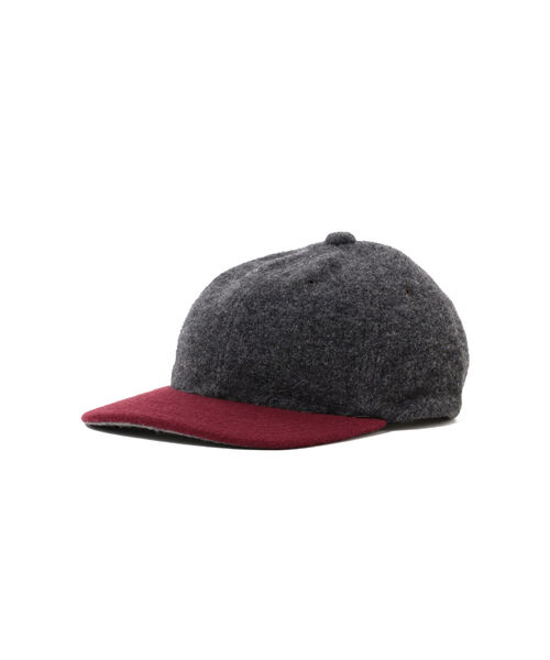 BEAMS（ビームス）の「BEAMS / ウール 2トーン 6パネル キャップ（ハット・メンズ・グリーン/チャコールグレー/ブルー・ONE SIZE）」の2枚目の写真