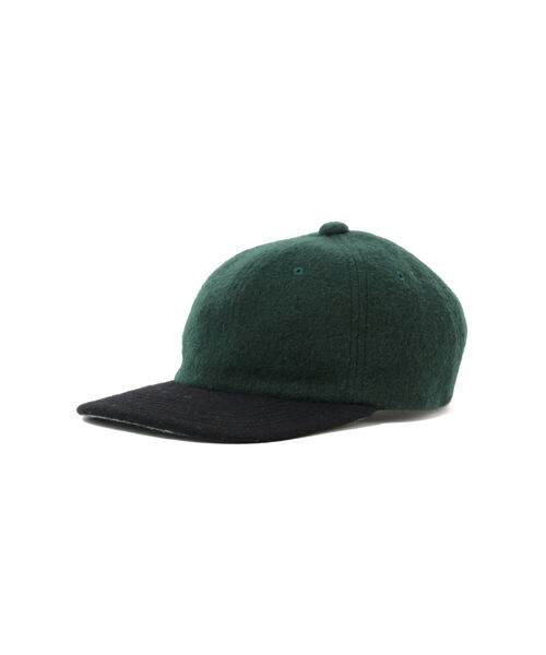 BEAMS（ビームス）の「BEAMS / ウール 2トーン 6パネル キャップ（ハット・メンズ・グリーン/チャコールグレー/ブルー・ONE SIZE）」の3枚目の写真