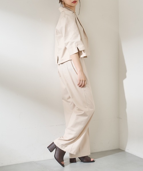 Chico（チコ）の「【SET UP対応】アシメフロントスラックスワイドパンツ（その他パンツ・レディース・アイボリー/グレー/ブラウン系その他/その他/ブラウン・FREE）」の7枚目の写真