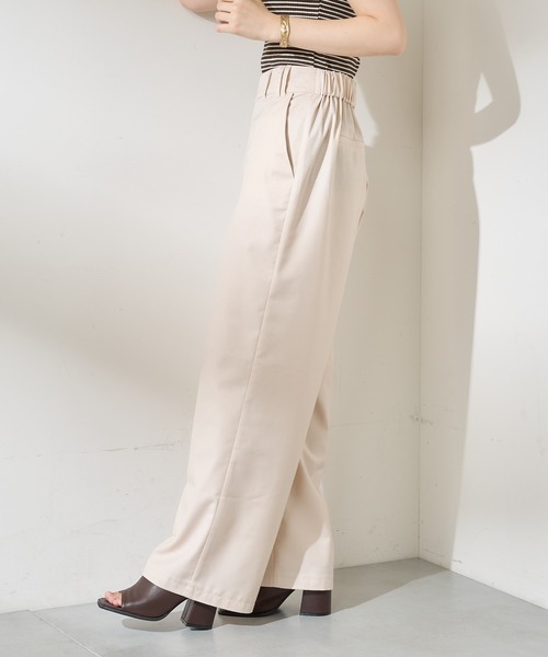 Chico（チコ）の「【SET UP対応】アシメフロントスラックスワイドパンツ（その他パンツ・レディース・アイボリー/グレー/ブラウン系その他/その他/ブラウン・FREE）」の13枚目の写真