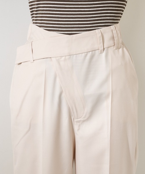 Chico（チコ）の「【SET UP対応】アシメフロントスラックスワイドパンツ（その他パンツ・レディース・アイボリー/グレー/ブラウン系その他/その他/ブラウン・FREE）」の15枚目の写真