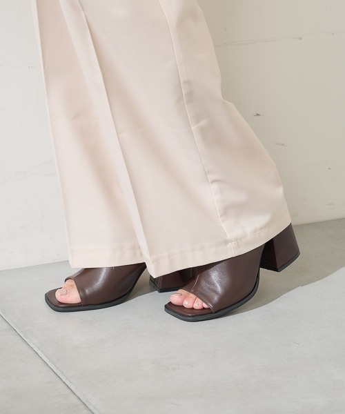 Chico（チコ）の「【SET UP対応】アシメフロントスラックスワイドパンツ（その他パンツ・レディース・アイボリー/グレー/ブラウン系その他/その他/ブラウン・FREE）」の18枚目の写真