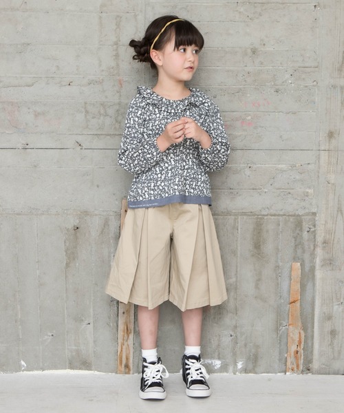 RAGMART（ラグマート）の「ボックスプリーツキュロット（その他パンツ・キッズ・カーキ/ベージュ・130cm/100cm/110cm/120cm）」の9枚目の写真