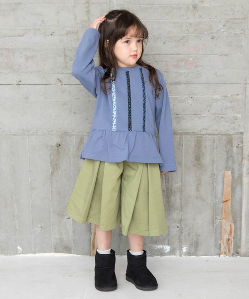 RAGMART（ラグマート）の「ボックスプリーツキュロット（その他パンツ・キッズ・カーキ/ベージュ・130cm/100cm/110cm/120cm）」の16枚目の写真