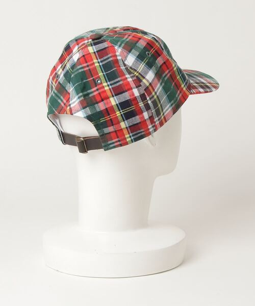 Mr. BATHING APE（ミスターベイシングエイプ）の「MADRAS CHECK CAP M（キャップ・メンズ・ネイビー/レッド・FREE）」の9枚目の写真