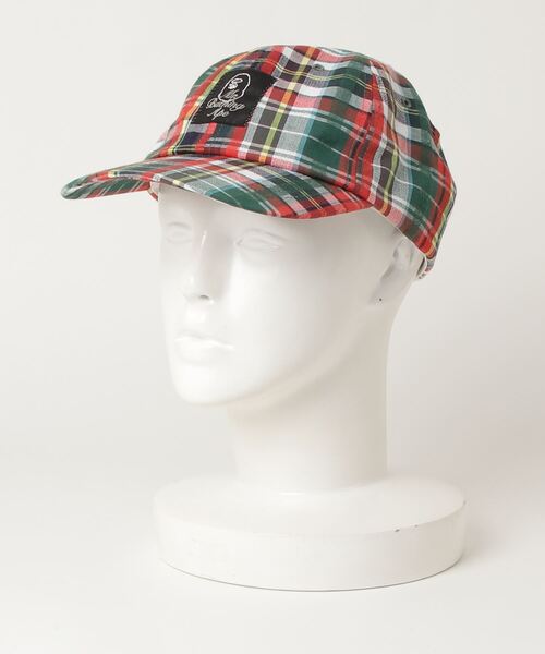 Mr. BATHING APE（ミスターベイシングエイプ）の「MADRAS CHECK CAP M（キャップ・メンズ・ネイビー/レッド・FREE）」の8枚目の写真