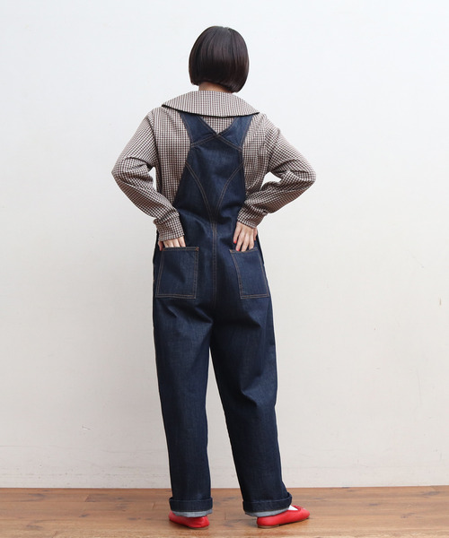 CHILD WOMAN(チャイルドウーマン)の「ギンガムJAQ BIG衿プルオーバー(Tシャツ/カットソー・レディース・レッド/ブラウン・FREE)」の20枚目の写真