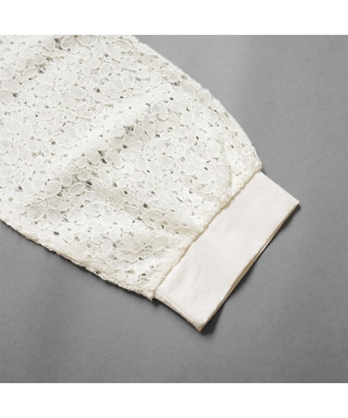 flower（フラワー）の「フラワースリーブブラウス（シャツ/ブラウス・レディース・アイボリー/ブラック・FREE）」の4枚目の写真