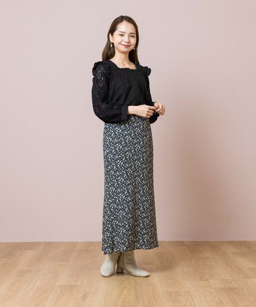 flower（フラワー）の「フラワースリーブブラウス（シャツ/ブラウス・レディース・アイボリー/ブラック・FREE）」の21枚目の写真