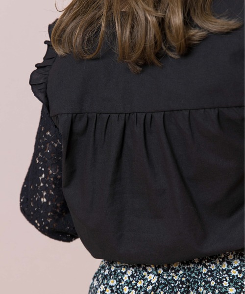 flower（フラワー）の「フラワースリーブブラウス（シャツ/ブラウス・レディース・アイボリー/ブラック・FREE）」の17枚目の写真