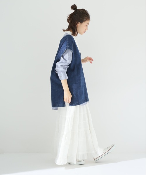 Simplicite（サンプリシテ）の「2WAYデニムベスト◆（その他アウター・レディース・ブラック/ブルー系その他・FREE）」の16枚目の写真