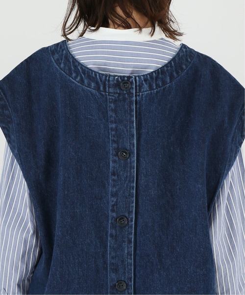 Simplicite（サンプリシテ）の「2WAYデニムベスト◆（その他アウター・レディース・ブラック/ブルー系その他・FREE）」の8枚目の写真