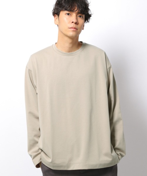 LAKOLE（ラコレ）の「サイドポケットポンチロングTシャツ / 219561（Tシャツ/カットソー・メンズ・ライトグレー/ベージュ/ブラウン/グリーン/ブラック・MEDIUM/LARGE/X-LARGE）」の5枚目の写真