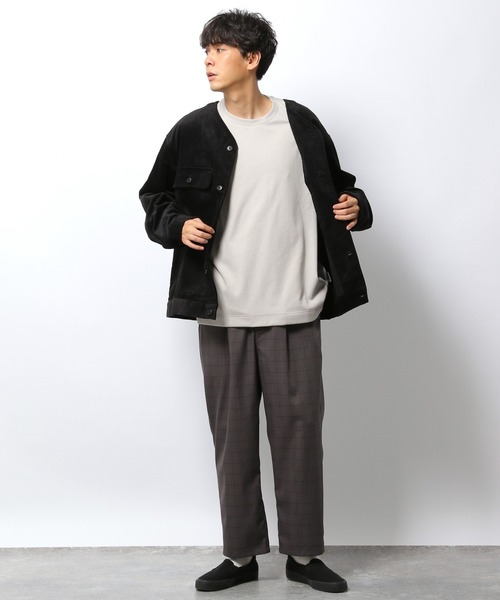 LAKOLE（ラコレ）の「サイドポケットポンチロングTシャツ / 219561（Tシャツ/カットソー・メンズ・ライトグレー/ベージュ/ブラウン/グリーン/ブラック・MEDIUM/LARGE/X-LARGE）」の10枚目の写真