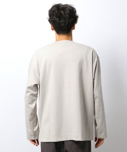 LAKOLE（ラコレ）の「サイドポケットポンチロングTシャツ / 219561（Tシャツ/カットソー・メンズ・ライトグレー/ベージュ/ブラウン/グリーン/ブラック・MEDIUM/LARGE/X-LARGE）」の13枚目の写真