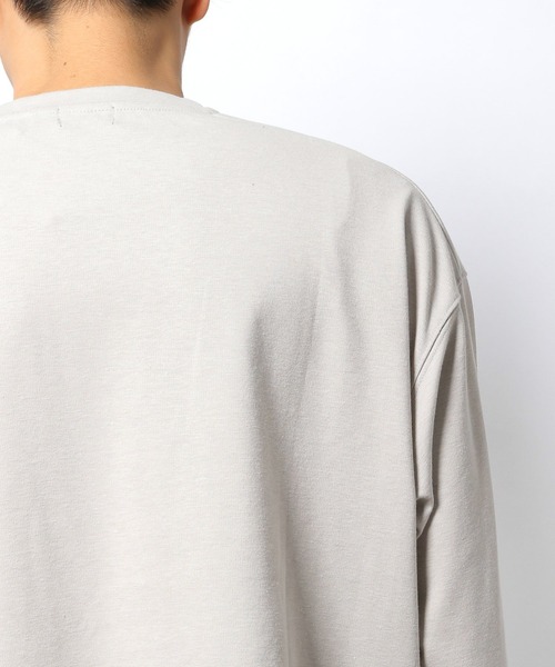 LAKOLE（ラコレ）の「サイドポケットポンチロングTシャツ / 219561（Tシャツ/カットソー・メンズ・ライトグレー/ベージュ/ブラウン/グリーン/ブラック・MEDIUM/LARGE/X-LARGE）」の17枚目の写真